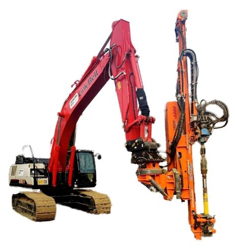 excavator mounted rock drill